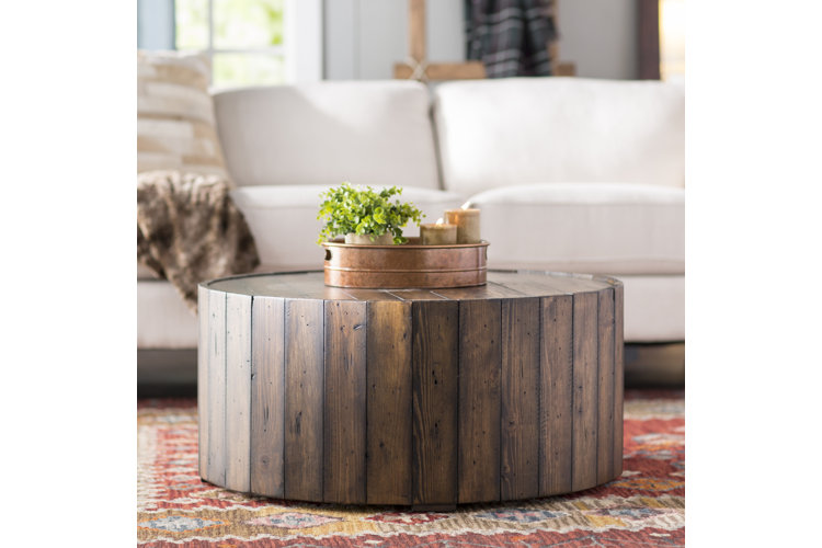 Drum coffee deals table wayfair